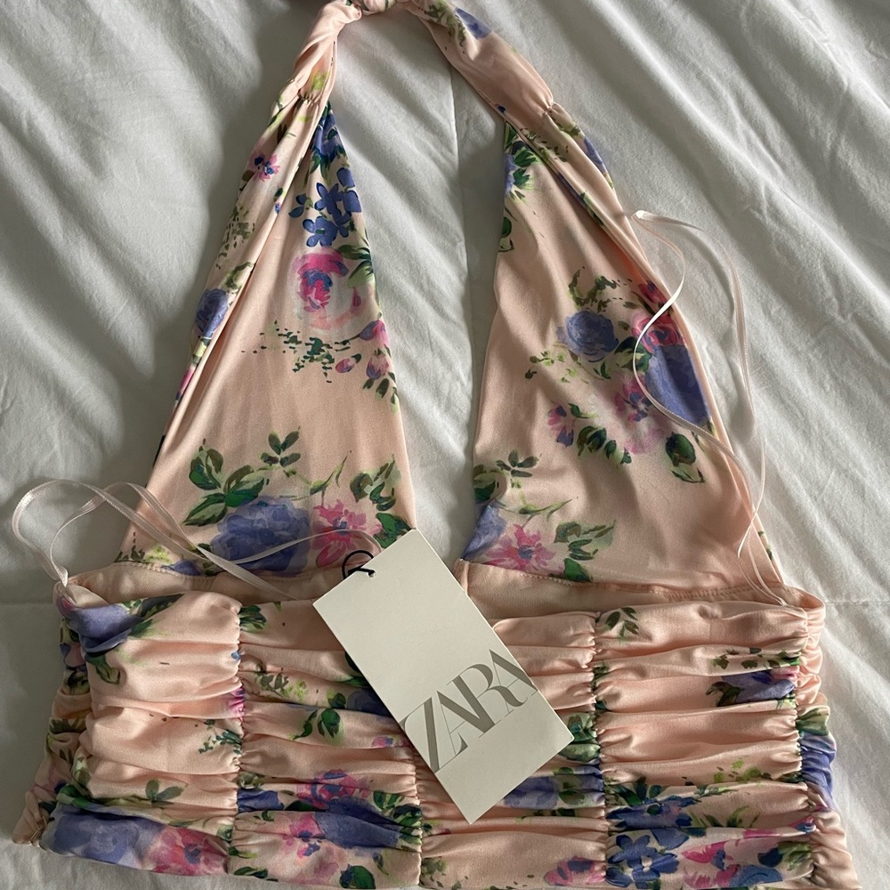 Zara Floral Halter Top